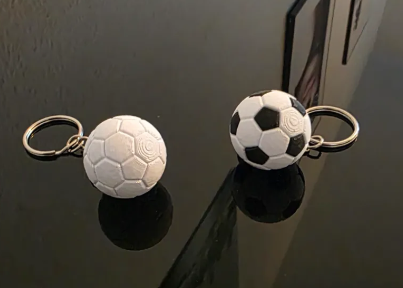Soccer ball keychain
