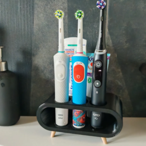 Electric Toothbrush & Toothpaste Organizer