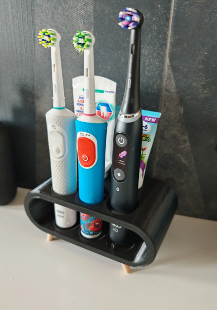 Electric Toothbrush & Toothpaste Organizer