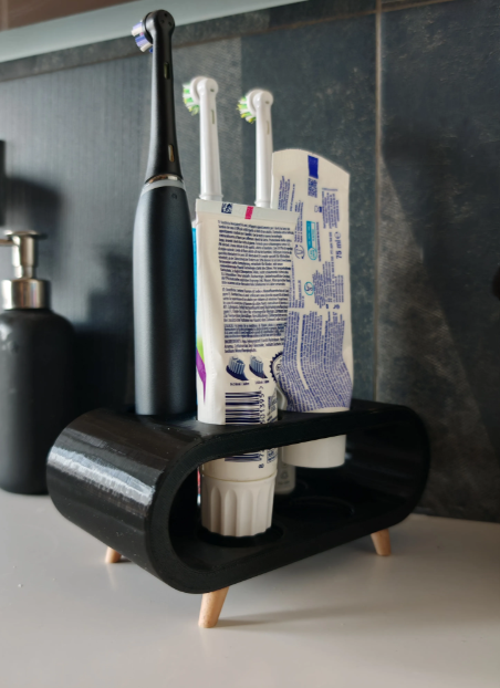 Electric Toothbrush & Toothpaste Organizer