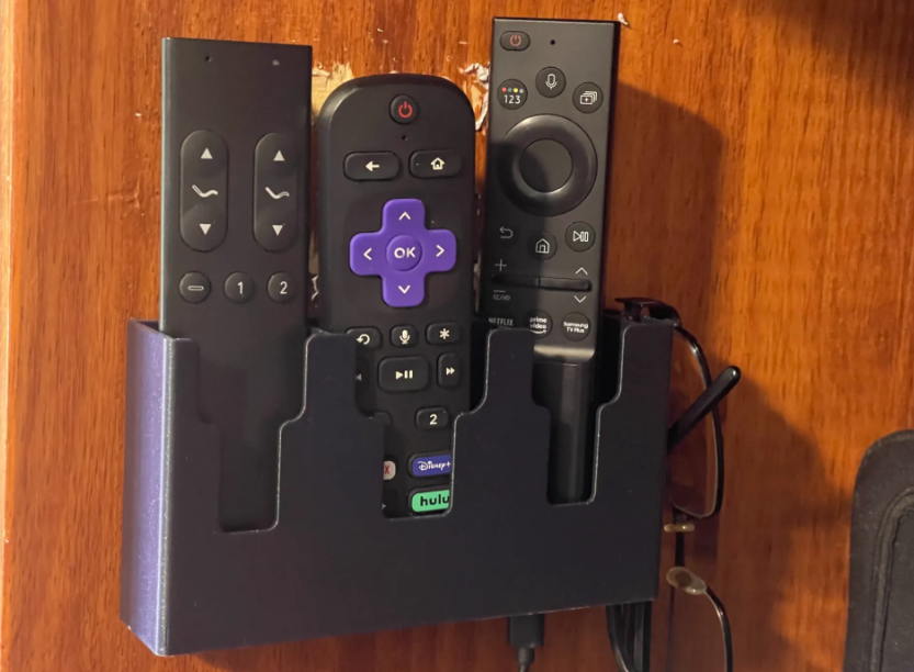 Wall-Mounted Remote Control Organizer