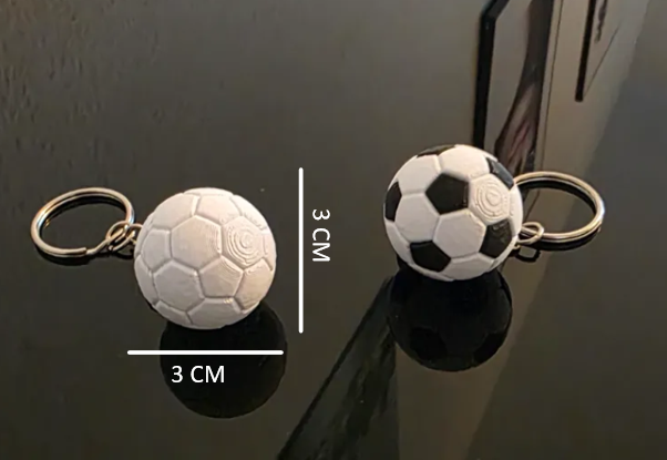 Soccer ball keychain