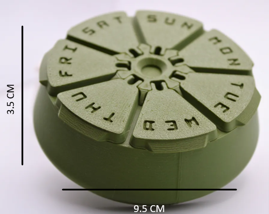 Weekly Pill Organizer - Circular