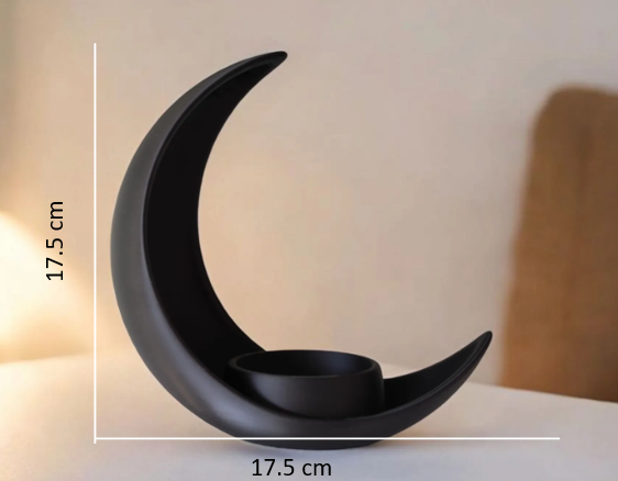 Crescent Moon Planter / Candle Holder