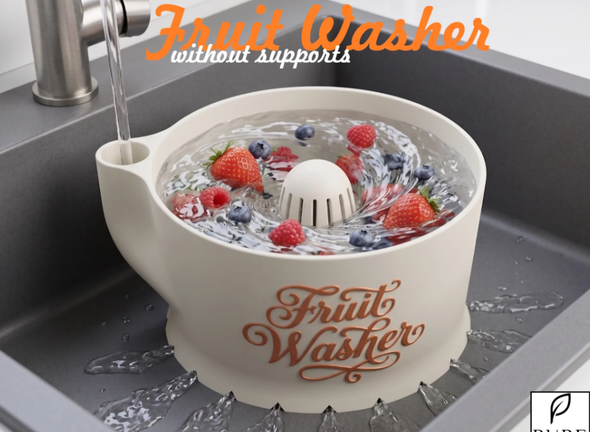 NEW, fruit washer with relief, without supports
