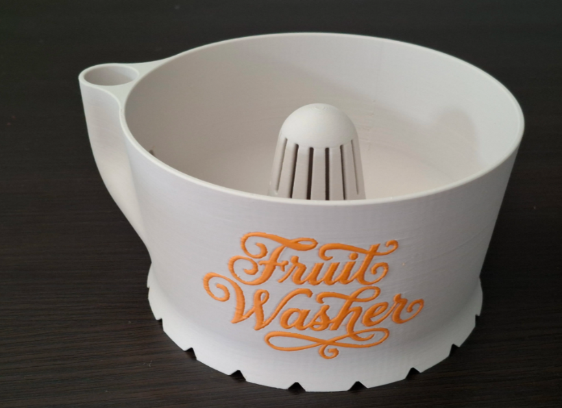 NEW, fruit washer with relief, without supports