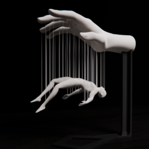Human Marionette Sculpture