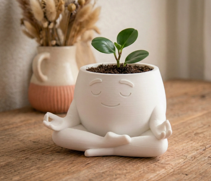 Zenny - Meditating Planter & Vase