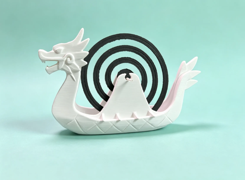 Dragon Boat Mosquito Coil Holder