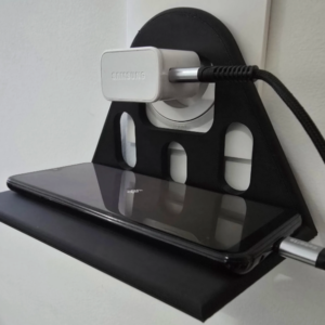 Wall Outlet Phone Charging Shelf