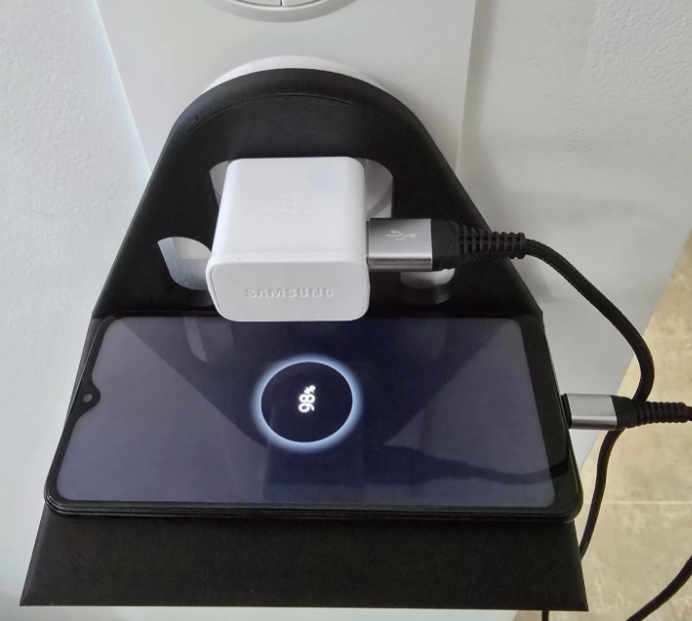 Wall Outlet Phone Charging Shelf