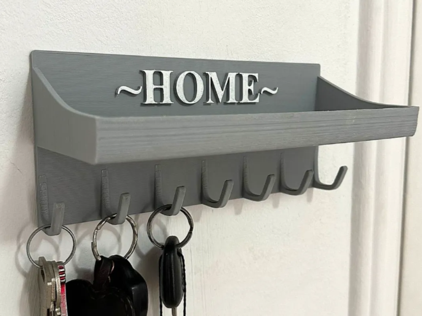 Wall Mounted Key Holder Shelf 