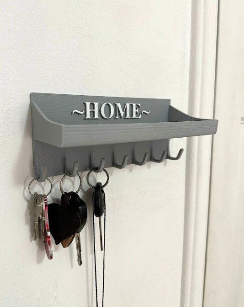 Wall Mounted Key Holder Shelf 