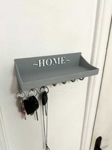 Wall Mounted Key Holder Shelf 