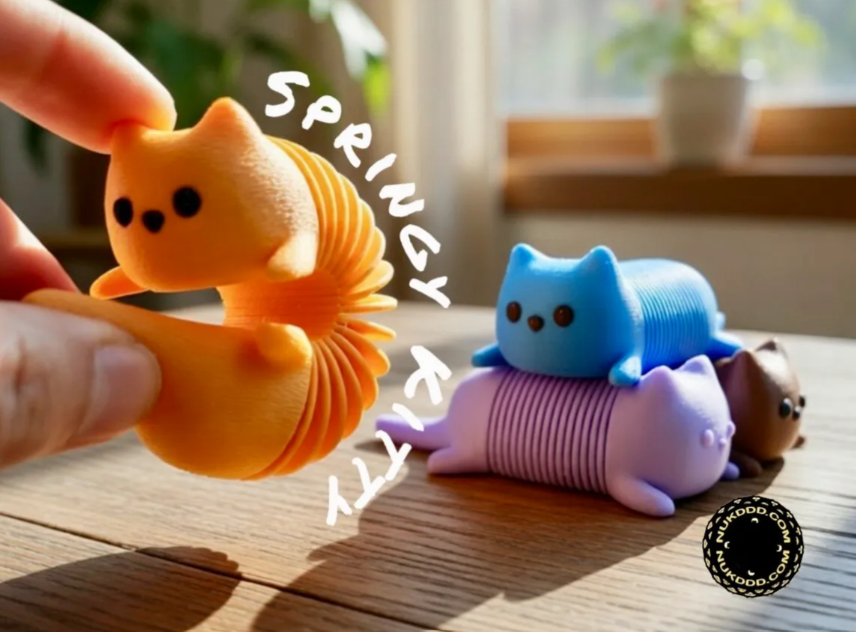 Spring Kitty Fidget Toy 