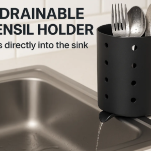 Drainable Utensil Holder