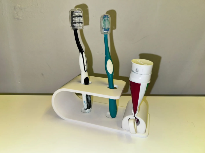 Toothbrush & Toothpaste Holder