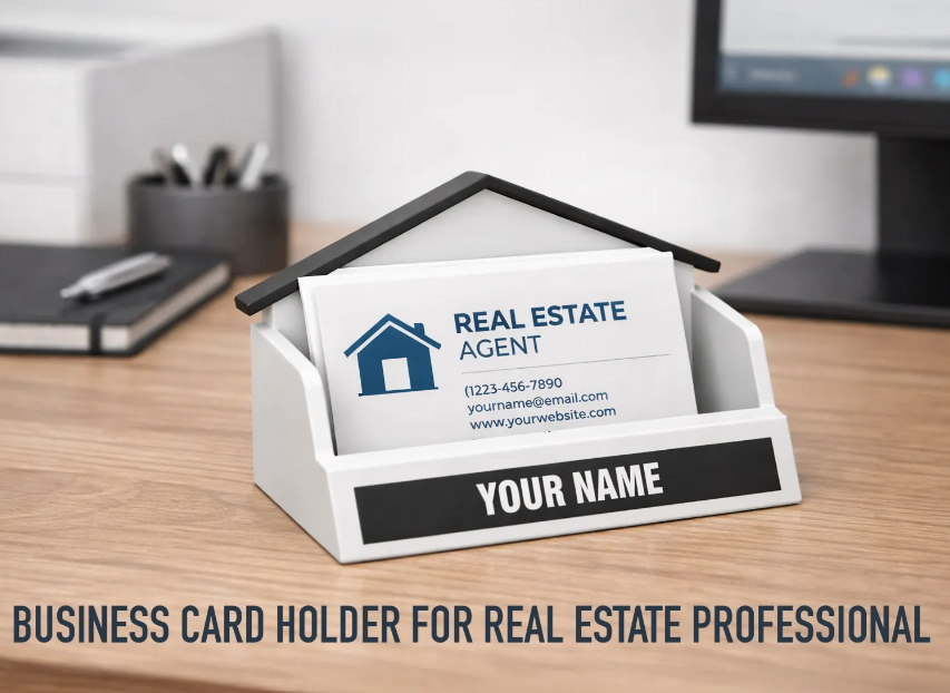 House Business Card Holder