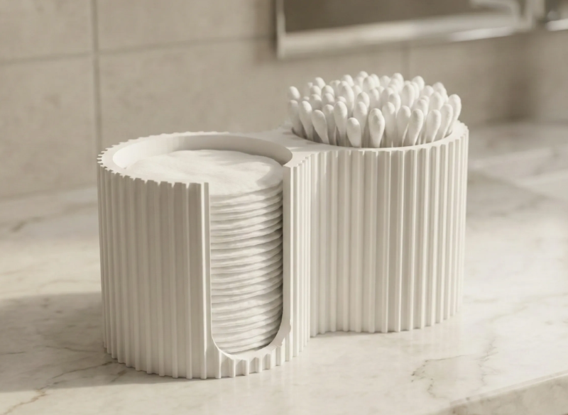 Cotton Pad & Cotton Swab Holder