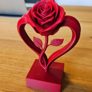 Heart Rose Decorative Showpiece