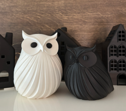 Spiral Owl Decorative Showpiece
