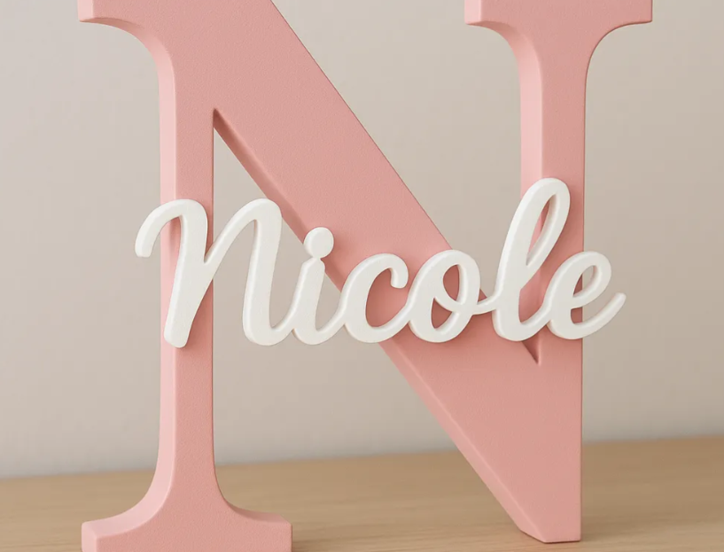 Custom Name Initial Letter Decorative Showpiece