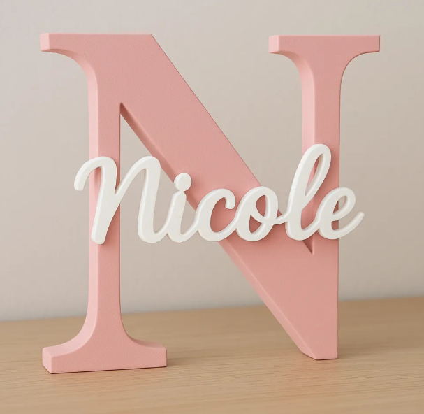 Custom Name Initial Letter Decorative Showpiece