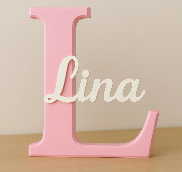 Custom Name Initial Letter Decorative Showpiece
