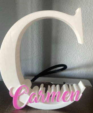 Custom Initial Letter Name Showpiece