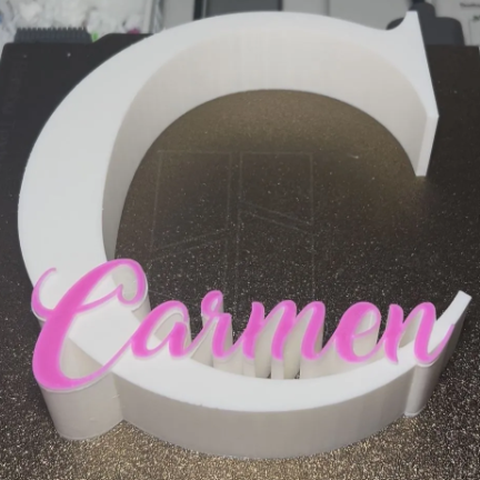 Custom Initial Letter Name Showpiece