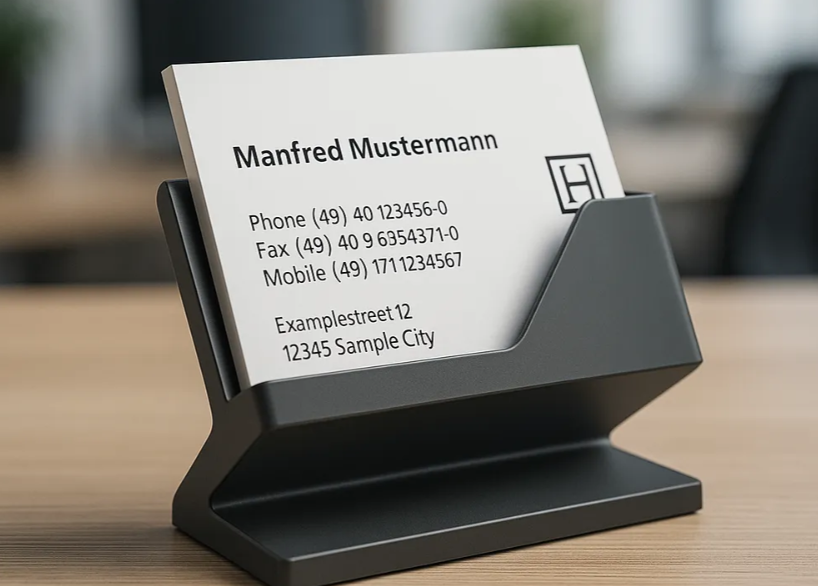 Business Card Holder – Modern Desktop Card Organizer