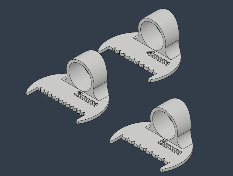 Hand Sewing Finger Guide 3mm/4mm/5mm