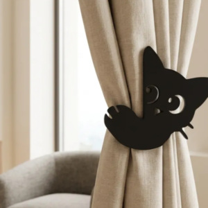 Cute Cat Curtain Tieback – Decorative Curtain Holder