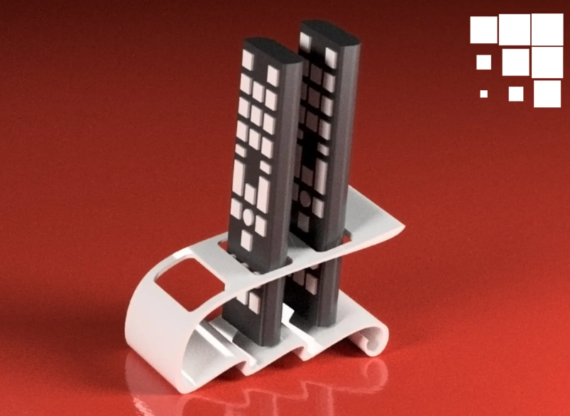 Dual Remote-Control Holder – TV Remote Organizer