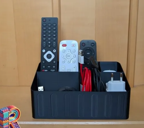4-Compartment Remote Control Holder