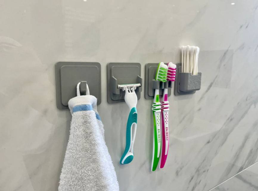 Wall-Mounted Multi-Purpose Bathroom Holder Set