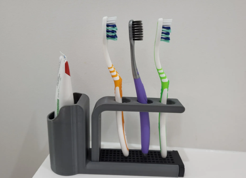 Toothbrush & Toothpaste Organizer Stand