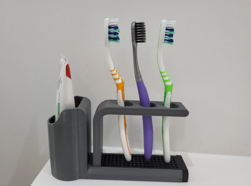 Toothbrush & Toothpaste Organizer Stand
