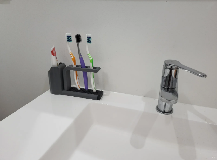 Toothbrush & Toothpaste Organizer Stand