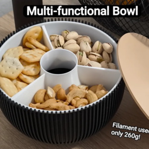 Multi-Compartment Snack Serving Bowl