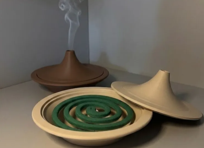 Mosquito Coil Holder with Lid