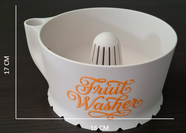 NEW, fruit washer with relief, without supports