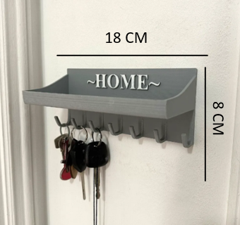 Wall Mounted Key Holder Shelf 
