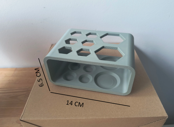 Multi-Slot Toothbrush & Toothpaste Holder