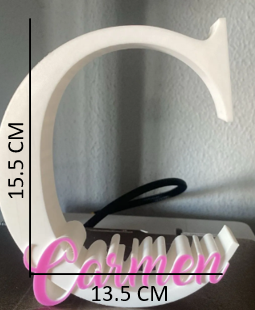 Custom Initial Letter Name Showpiece