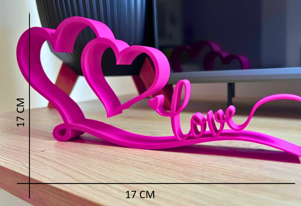 Love Hearts Decorative Showpiece – Elegant Romantic Home Décor