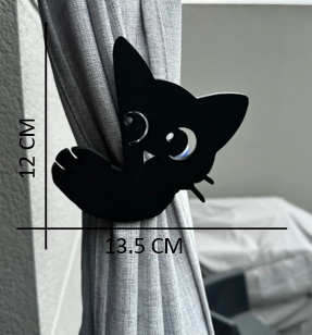 Cute Cat Curtain Tieback – Decorative Curtain Holder