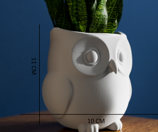 Cute Owl Planter – Decorative Flowerpot