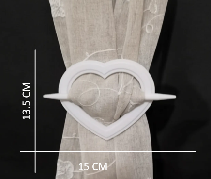 Heart Curtain Tieback Holder.