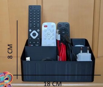 4-Compartment Remote Control Holder